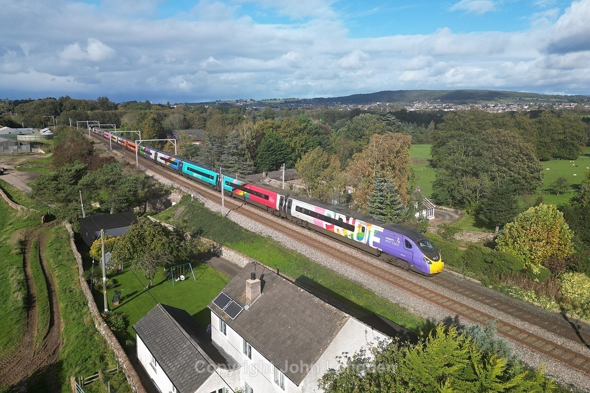 JL - 14.10.23 390119 1M13 1240 Glasgow - Euston, Yanwath - West Coast Main Line (north to south)
