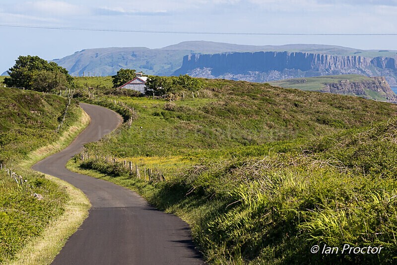 Winding Road to Fairhead - Rathlin - Nature