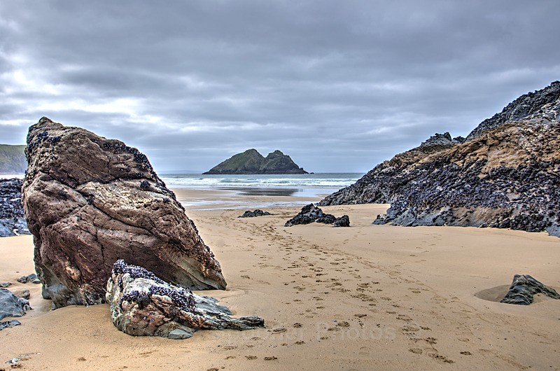 Rocks on Holywell Bay Beach 1 - Cornwall Misc