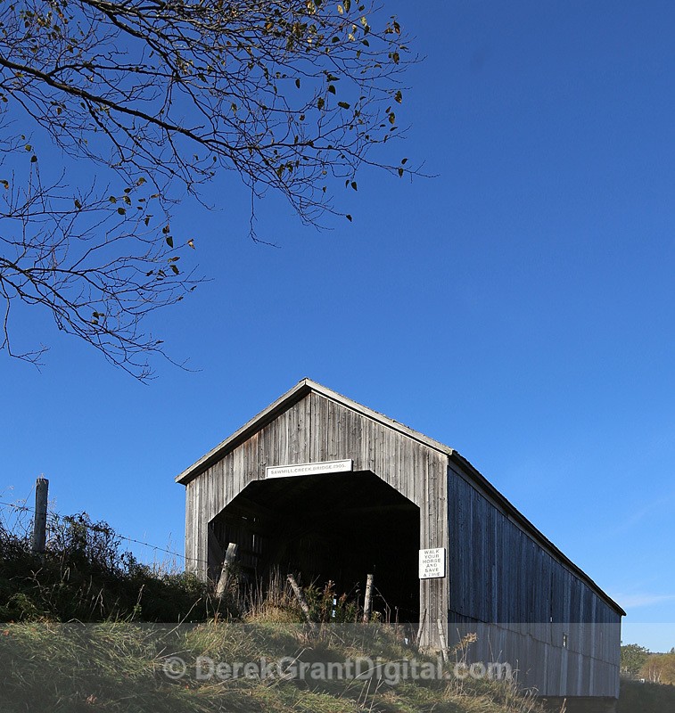 Saw Mill Creek #1 Covered Bridge Hopewell Hill - Covered Bridges of New Brunswick