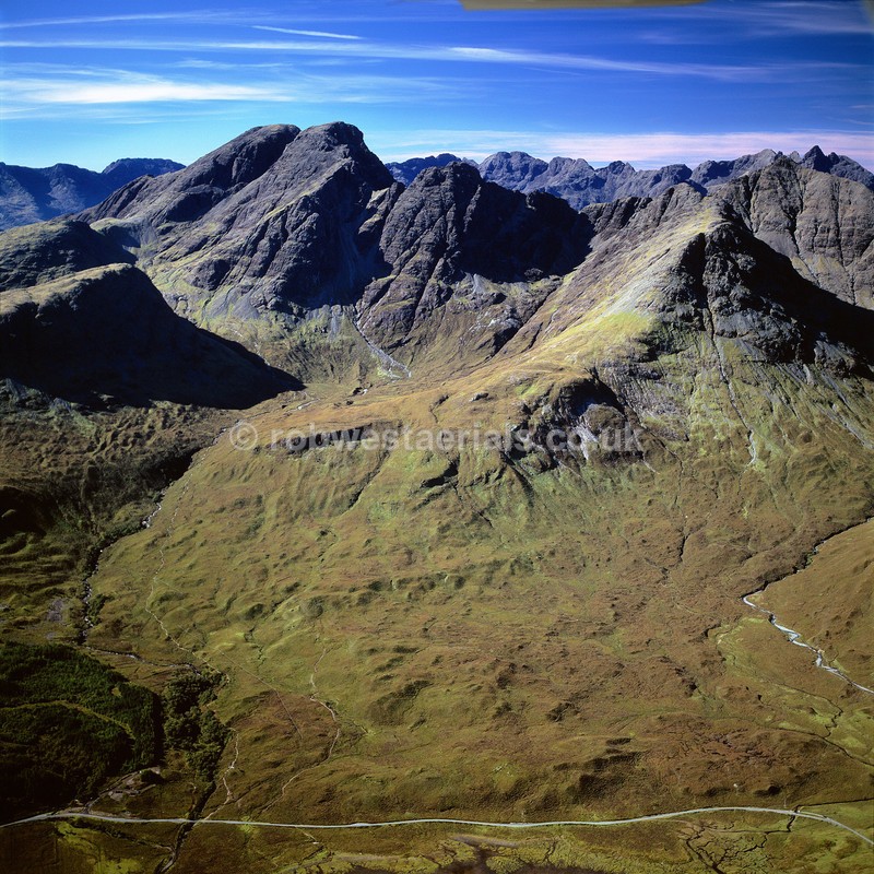 aerial pictures of Scotland Scotlands mountains hills moors highlands Island of Skye
