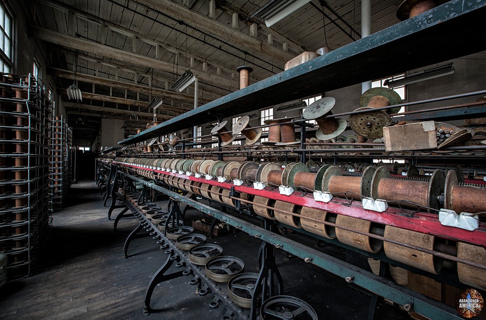 Klotz Throwing Company (Lonaconing MD) | Rows of Machinery - Klotz Throwing Company