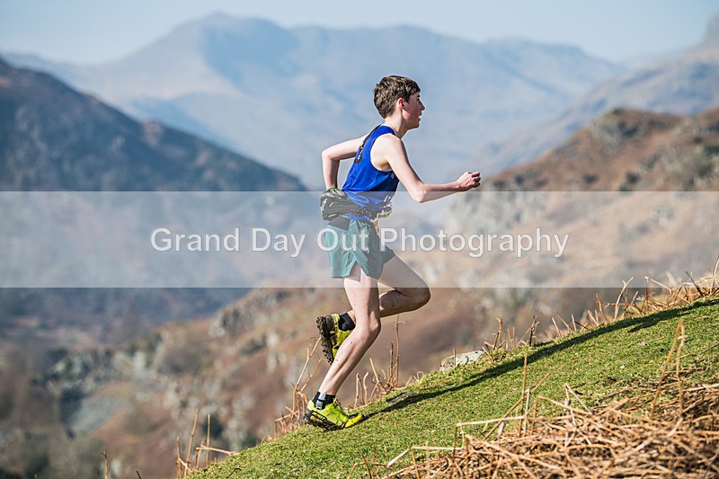 Elterwater-210 - Kendal Winter League Elterwater Under 15/17 Fell Races Sunday 9th March 2025