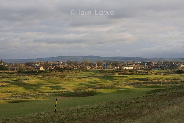 Prestwick last look 4th 12th 16th 15th  18th flags - Prestwick Golf Links