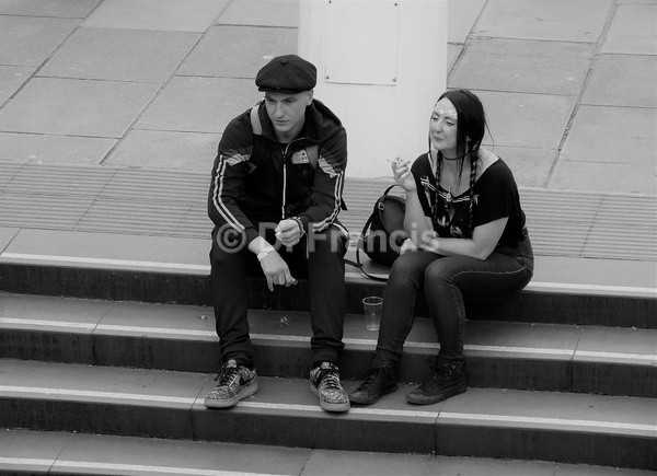 The Smokers (b&w) - Candid People