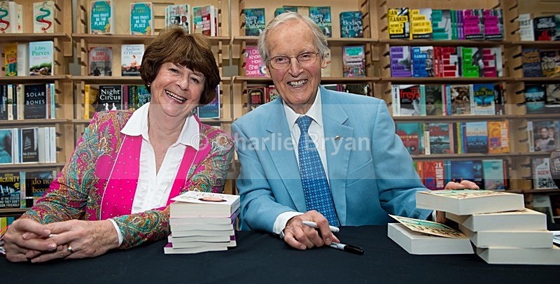 Nicholas Parsons  Pam Ayres-0395 - The Times & Sunday Times Cheltenham Literature Festival.