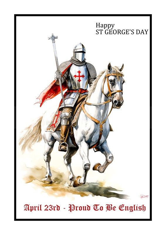 Proud To Be English, St George's Day Paintings by Paul Duddell, Whispers & Strokes - Artist, Painter, and Photographer