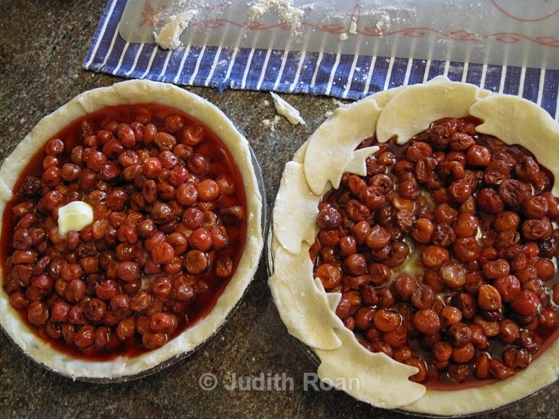 Two Cherry Pies - Pie Making