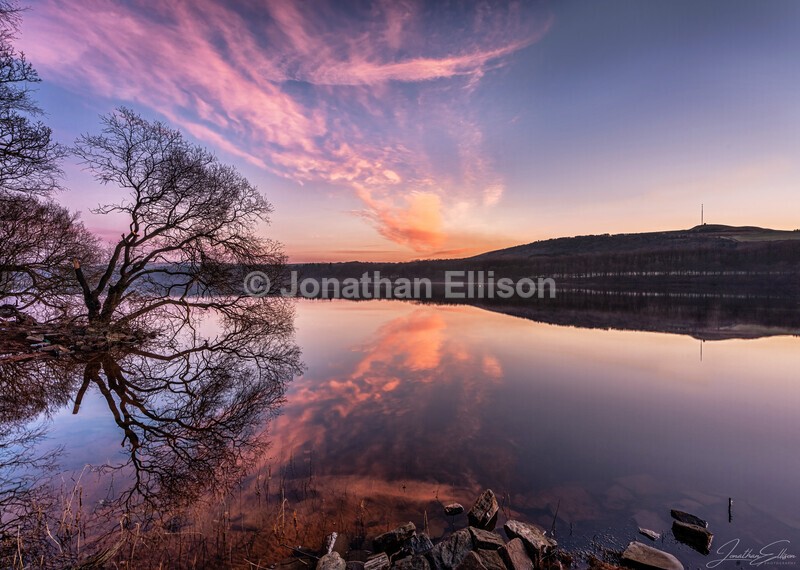 Upper Rivington Reservoir Sunrise - Rivington And Surrounding Areas
