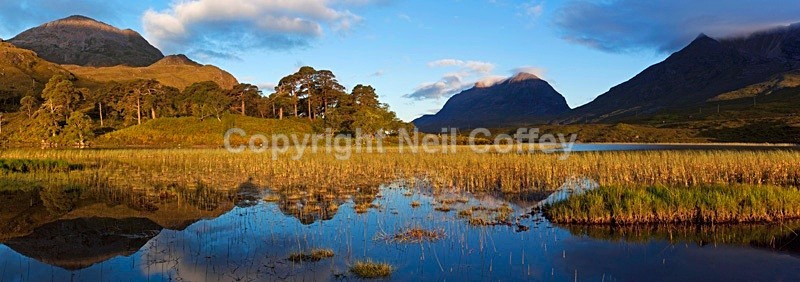 Loch Clair, Glen Torridon, Highland - Panoramic format