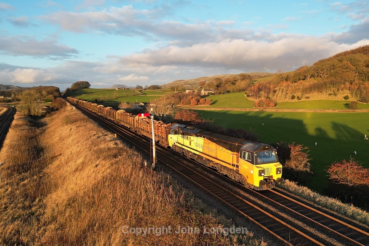 JL - 28.11.23 70812 6J37 Carlisle - Chirk, Settle Jn - Settle Junction