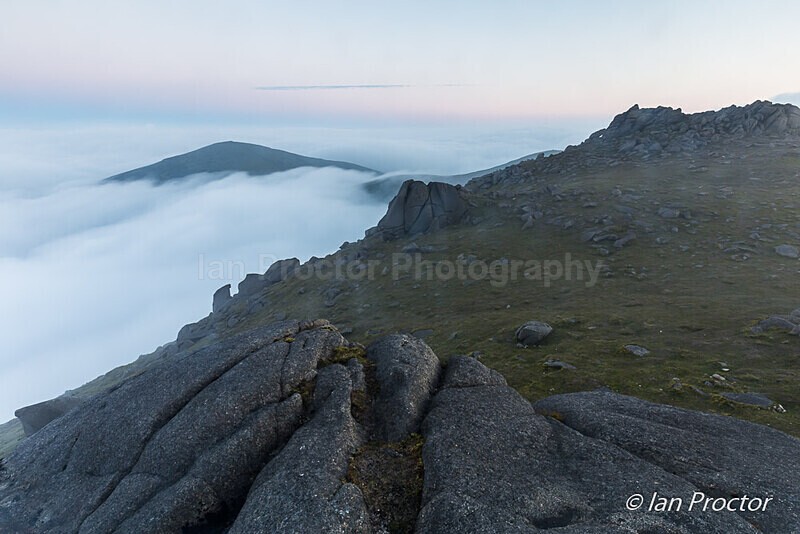 Cloud Inversion at Slieve Meelbeg, Mourne Mountains. - Mourne Mountains