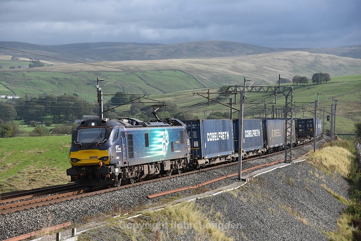 JL - 25.9.20 88002 4S44 Daventry - Mossend, Greenholme - West Coast Main Line (north to south)