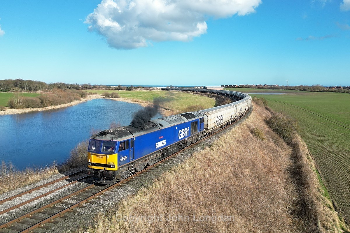 JL - 28.2.25 60026 6N87 Lynemouth - Tyne CT, Woodhorn - Latest shots
