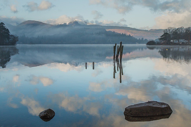 Derwentwater, Morning Reflections - Cumbria