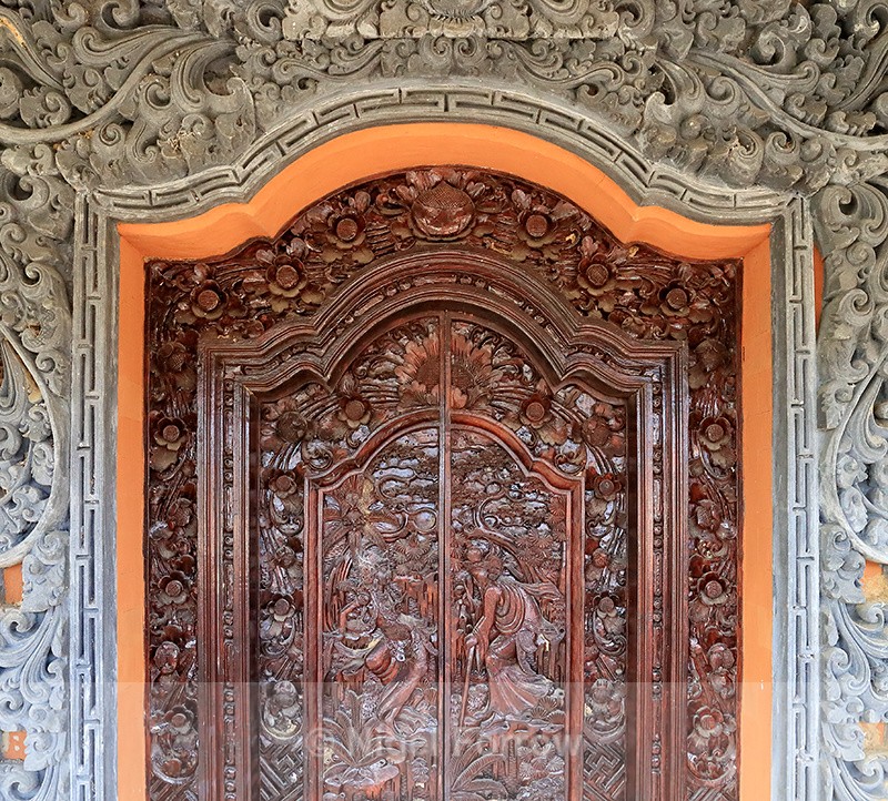 Carved Wooden Door, Penglipuran, Bali - Bali, Indonesia
