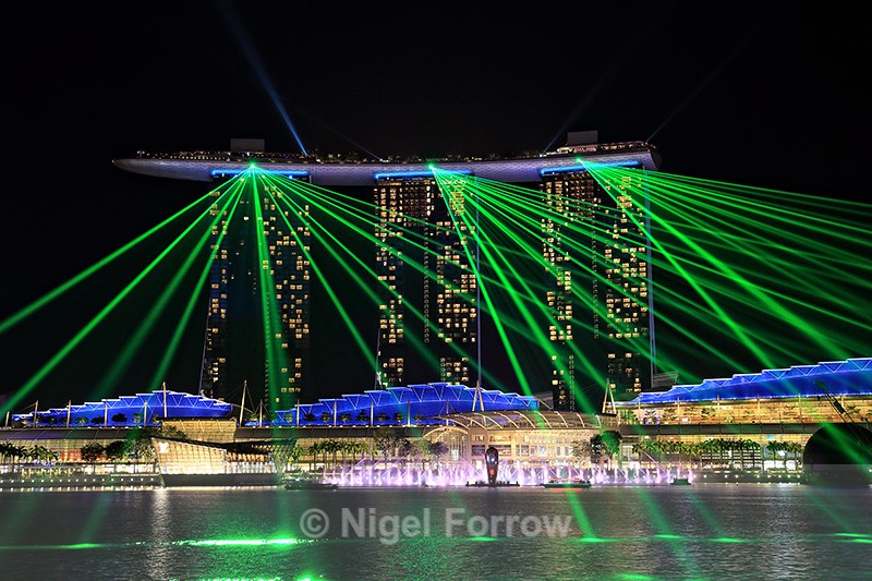 Light show, Marina Bay Sands, Singapore - Singapore