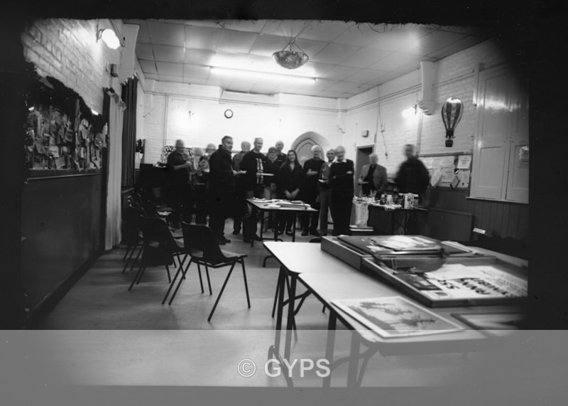 17-12-14 Club Xmas Party halfplate 135mm Tessar FP4 1min f18 Microphen - Club Evenings