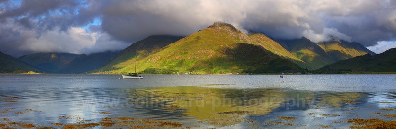 The Five Sisters of Kintail Panoramic.   ref 2pan - Panoramic Landsapes