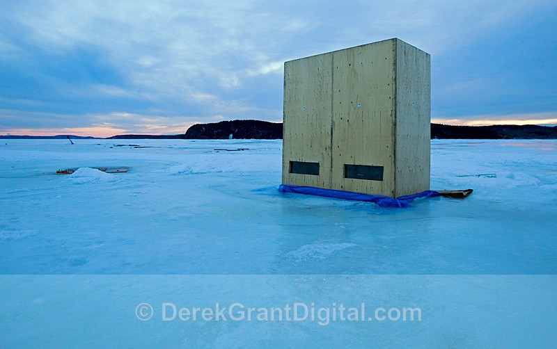 Ice Fishing Shack Rothesay, New Brunswick, Canada