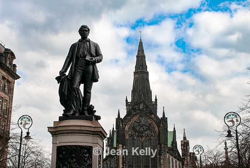David Livingstone Statue, Glasgow Cathedral - DSC_8630 - Scotland