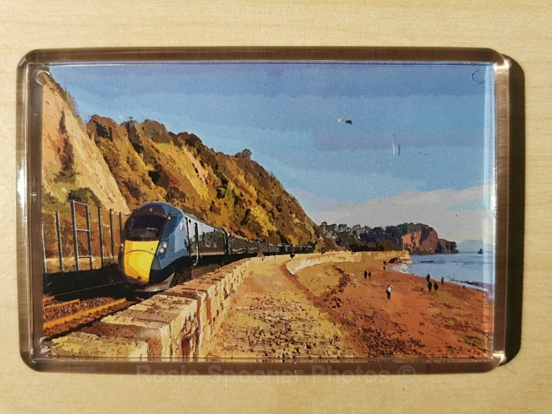 Fridge Magnets - GWR train Teignmouth - FRIDGE MAGNETS