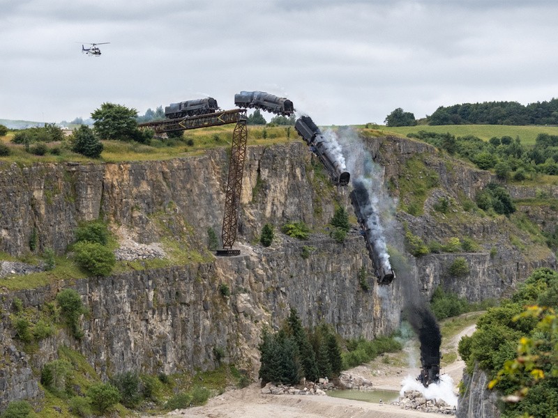 Full train crash stunt, composite image 3 - Mission Impossible Train Crash Collection