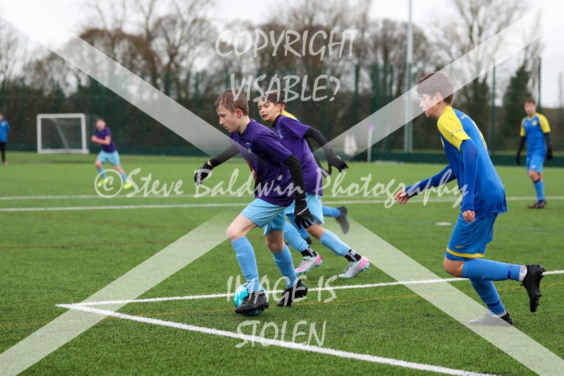 1DX20708 - 2026-02-15 FC Abbey Meads U13 Purple V Royal Wootton Bassett Town Youth U13 Yellow