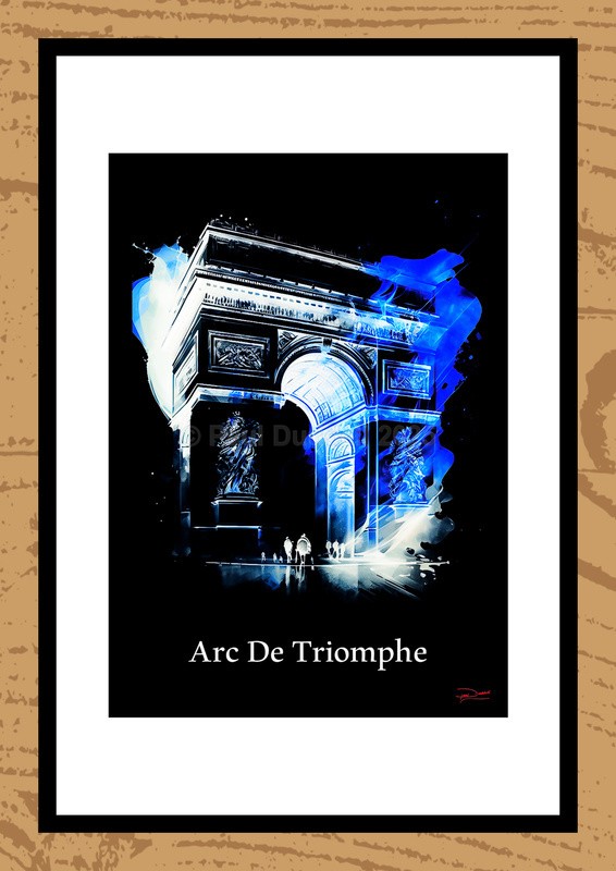 Arc de Triomphe Ink Paintings by Artist Paul Duddell