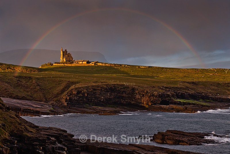Classiebawn Castle Under A Rainbow - Mullaghmore County Sligo