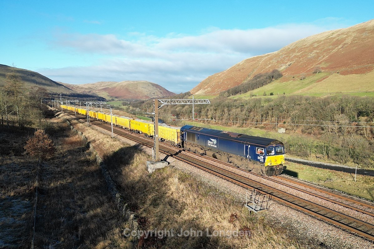 JL - 27.11.24 66423 6K06 Shap Quarry - Crewe BH, Lune Gorge - Latest shots
