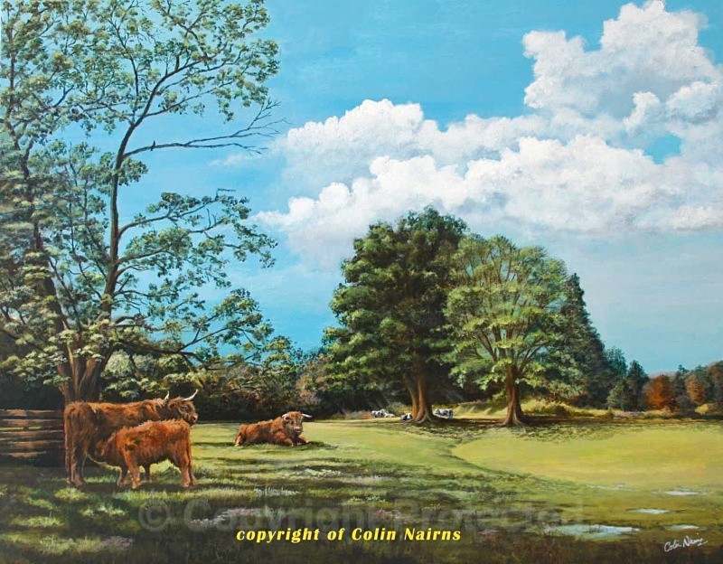 'Highlanders at Scone' - Landscapes