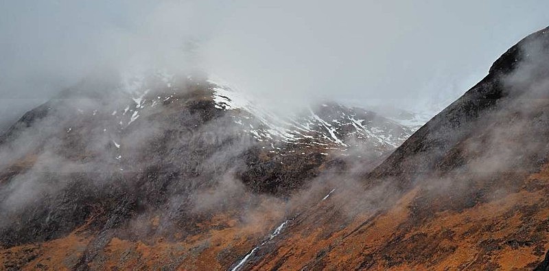 Looking towards Ben Nevis under cloud - Scotland