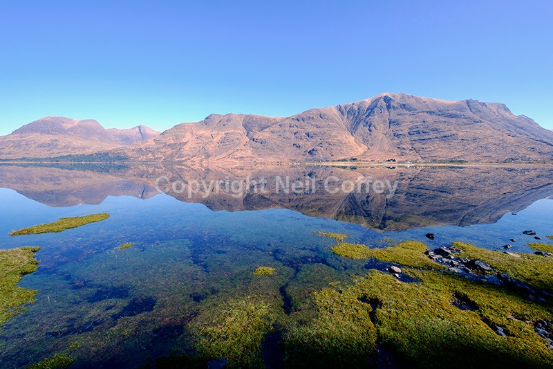 The Torridon range across Upper Loch Torridon, Highland - Landscape format