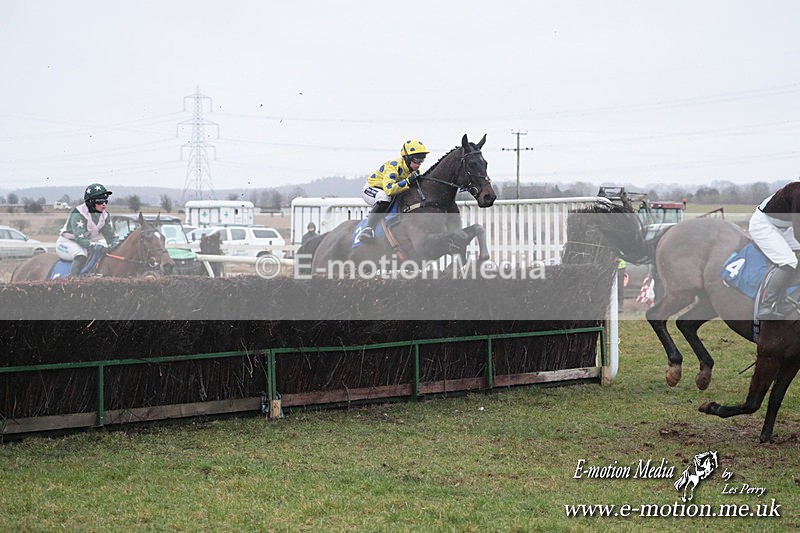 PtP 260125 729 - Cocklebarrow Point-to-Point racing with the Heythrop Hunt 26/01/25