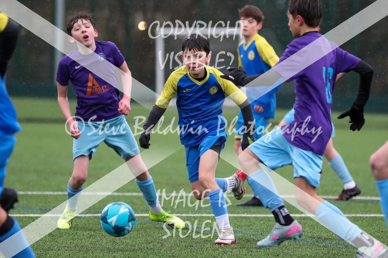 1DX20443 - 2026-02-15 FC Abbey Meads U13 Purple V Royal Wootton Bassett Town Youth U13 Yellow