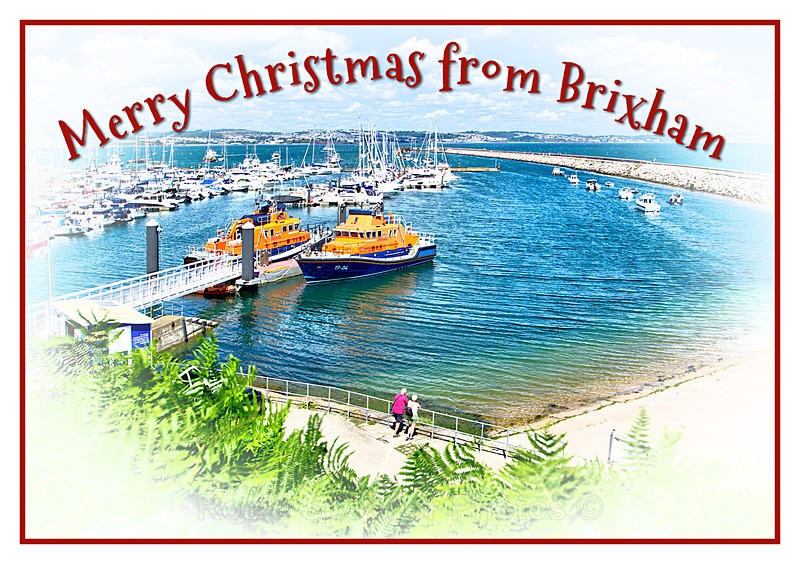 XM041 - Lifeboats at Brixham - XMAS CARDS  Brixham