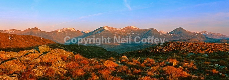 Sunrise on The Devils Staircase, Glencoe, Highland - Panoramic format