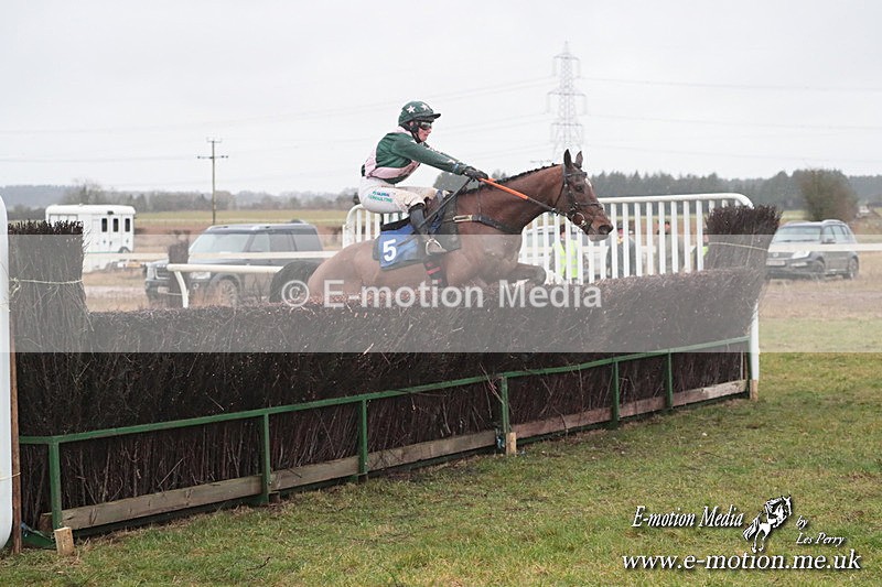 PtP 260125 754 - Cocklebarrow Point-to-Point racing with the Heythrop Hunt 26/01/25