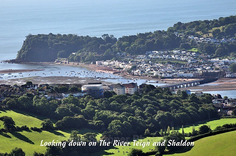 RSPO39 - Looking down on Shaldon and The River Teign - Teignmouth and Shaldon Postcards