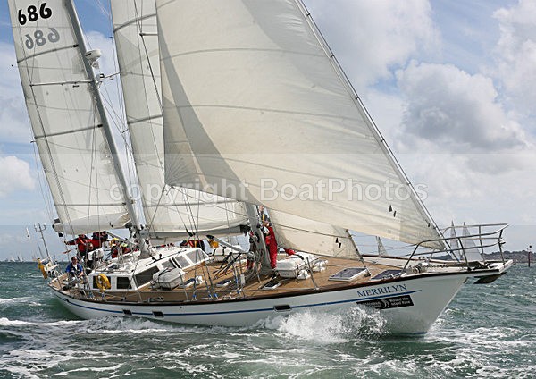 120630 MERRILYN GBR686 WT7A3091 - ROUND THE ISLAND RACE - 30th June 2012