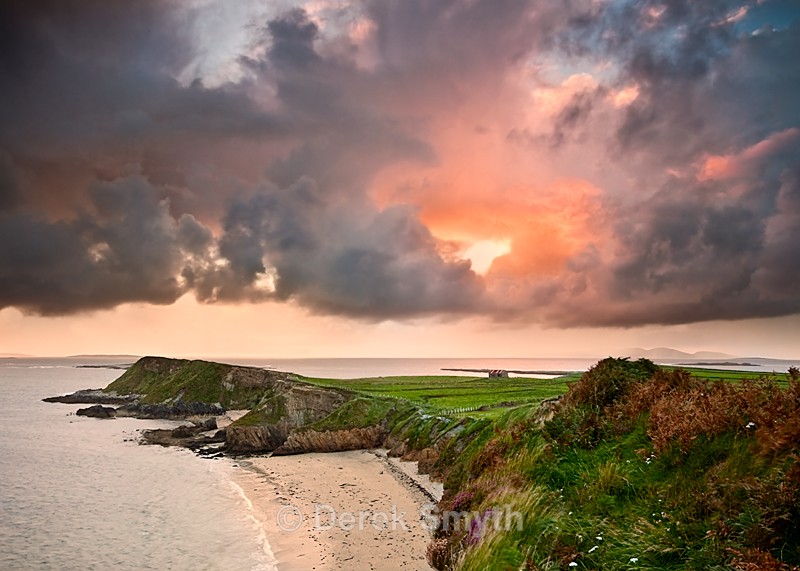 Atlantic Sunset at Rinvyle (Renvyle) Point in Connemara County Galway