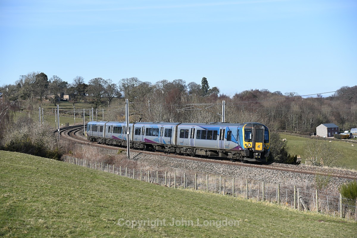 JL - 9.3.18 350410 1M98 13:10 Glasgow - Manchester Airport, Wreay - West Coast Main Line (north to south)