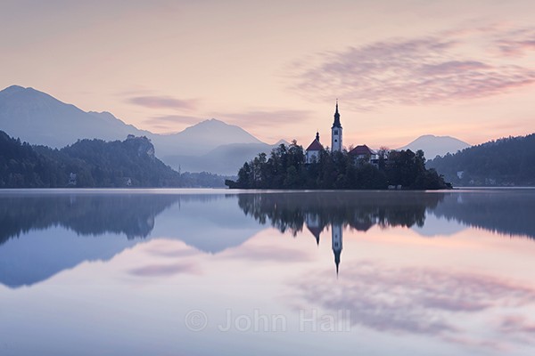 Lake Bled Sunrise, Slovenia.