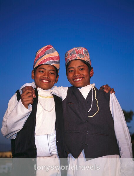 Sun and Moon names of the Twin boys  in  Nepal - Smiling faces of the World