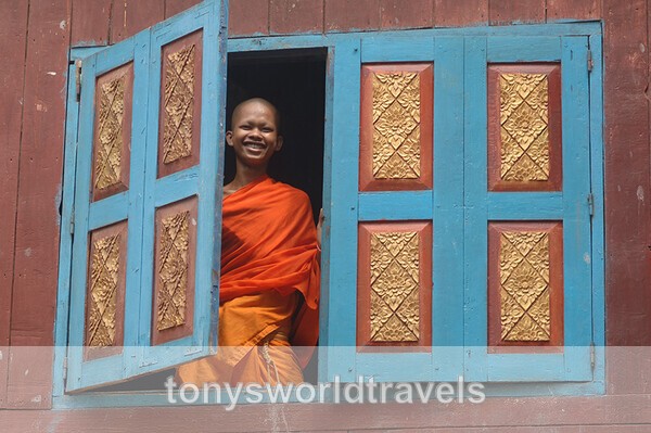 Buddhist Monk, Siem Reap, Cambodia - Smiling faces of the World
