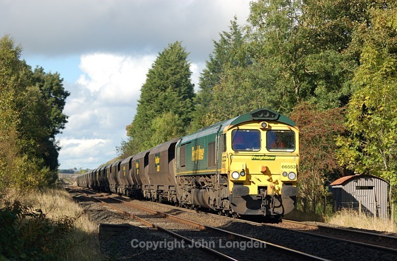 4.10.12 - 66553 6Z68 Killoch - Drax, Griseburn Crossing - Griseburn