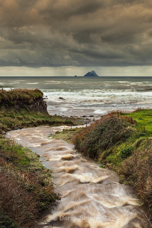 Skellig Islands Under a Storm Cloud - Co Kerry