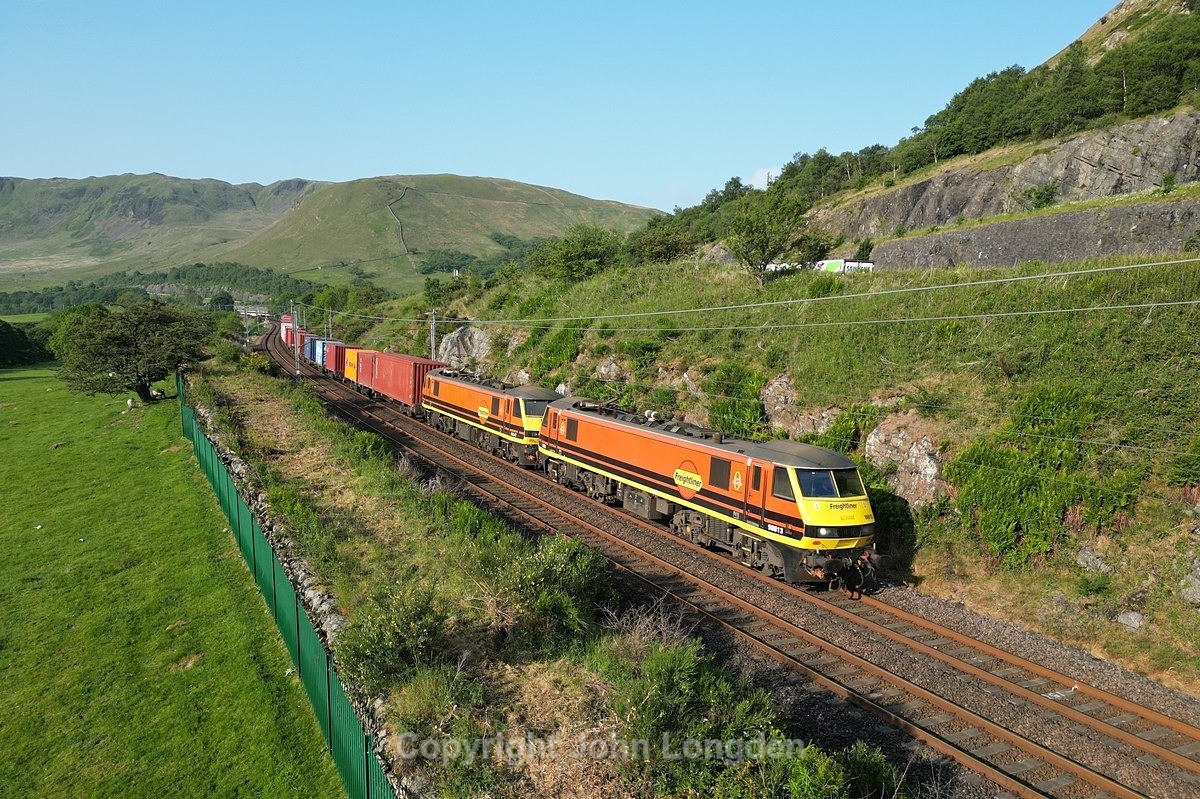 JL - 11.6.25 90013 90047 4S50 Basford Hall - Coatbridge, Tebay South - Latest shots