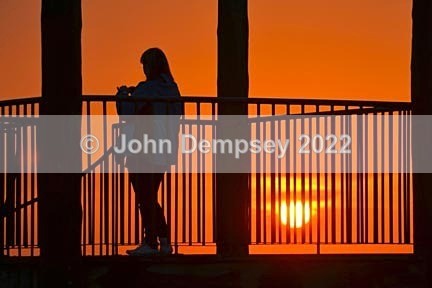 Ingrid Catching The Sunrise 1 - Montrose Beach